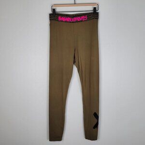 Savage X Fenty Forever Savage Leggings Army Olive Green Size M